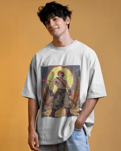 Men’s Manga Style T-Shirt | Everyday Anime Graphic Tee | Japanese Streetwear-Inspired Design