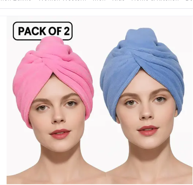 Cotton Bolls Super Soft Microfiber Hair Towel  BUY 1 GET 1 FREE