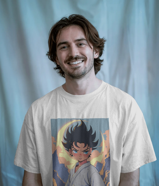 Manga Style Unisex T-Shirt | Basic Cotton Everyday Wear Tee | Anime-Inspired Minimal Graphic Tee