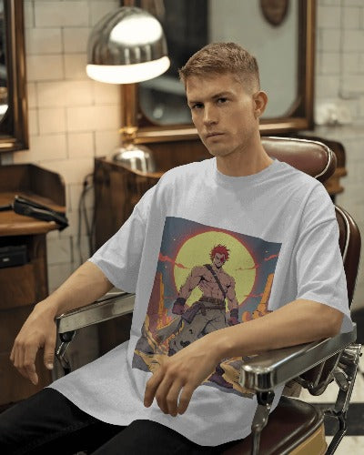 Men’s Manga Style T-Shirt | Everyday Anime Graphic Tee | Japanese Streetwear-Inspired Design