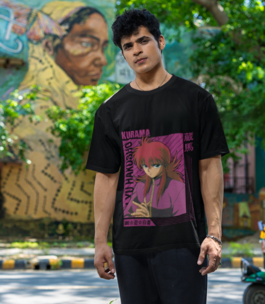 Yu Yu Hakusho Kurama (Yoko Kurama) Anime T-Shirt for Men – Fox Demon Graphic Cotton Tee | Official Anime Merch