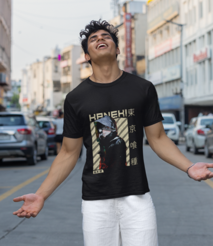 Tokyo Ghoul Ken Kaneki Anime T-Shirt – Unmasked Ghoul Graphic Cotton Tee | Men’s & Women’s Anime Merch